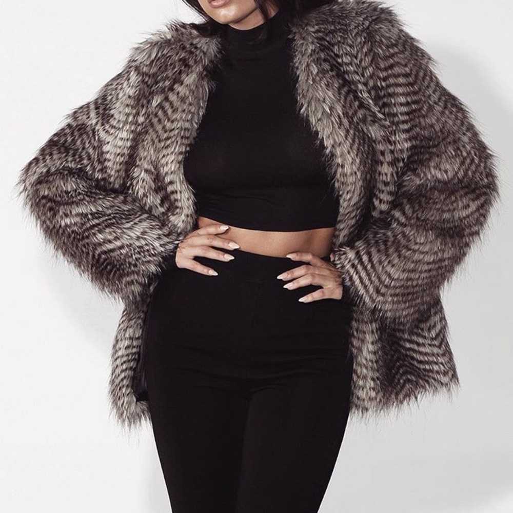 Jluxlabel Faux Fur Jacket